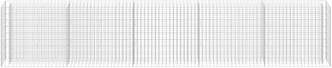 Gabion Raised Bed Galvanized SteelRaised Beds Raised Garden Boxes Planter Boxes Outdoor Outdoors for VegetablesFlowersHerbs 177.2x11.8x35.4