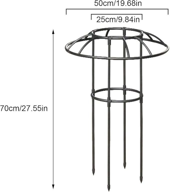 Umbrella Trellis | Decorative Vertical Rustproof Stable Climbing Plants Support | Outdoor Flower Support Cagefor Vine Rose Clematis Vegetable Dragon Fruit Cucumber Hydrangeas Jasmine
