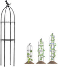 Obelisk Plant Tower Garden Trellis for Climbing Plants Flowers Stand Rose Vines Trellis for Outdoor &amp Indoor Garden Obelisk(Black28x115cm/11x45in)