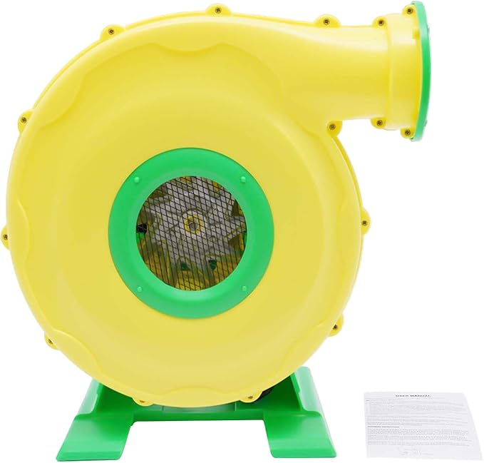Air Blower Pump Fan 2150Pa Air Blower Jumping Bed Inflator Powerful Inflatable Bounce House Blower for Inflatable Water Slide Bouncy Castle Bounce House Speed 3250RPM 1118CFM Air Volume