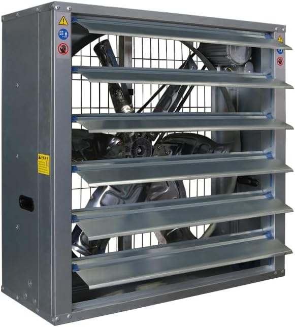 40 Greenhouse Fan Belt Driven W/Shutter Belt Driven Pre Wired with Shutter 120V 9 AMP Airflow: 19117CFM