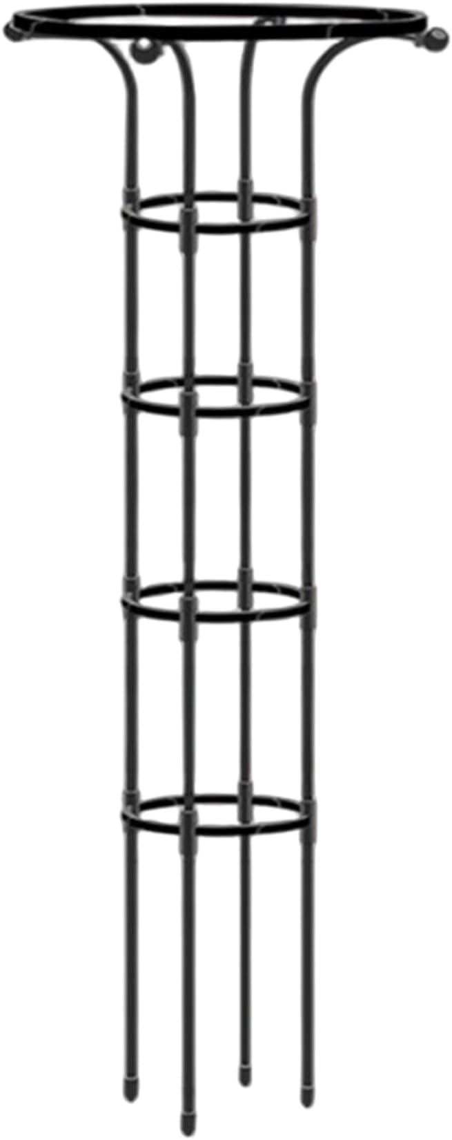 Garden Trellis for Climbing Plants 61 Inch Umbrella Shape Rose Trellis Rustproof Metal Vertical Garden Obelisk for Outdoor