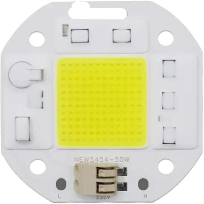 3PCS No Welding Free AC 220V 50W LED COB Chip Diode Driverless DOB Module 5454 Lamp Beads for Plant Grow Light Floodlight Spotlight(Cold White220V 20W)