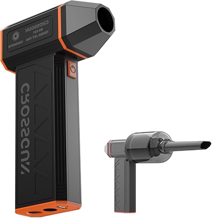 6 inch Snow Whiz Led Turbo BlowerMini Car Vacuum CleanerTurbo Breeze Electric BlowerHigh-Power Electric Air Duster for Blow DustBlow WaterBlow SnowOutdoors Cleaning Portable
