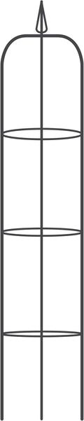 Gardman Decorative Easy Garden Obelisk R07701 Climbing Plant Metal Support. 75 Height x 13 Diameter Black