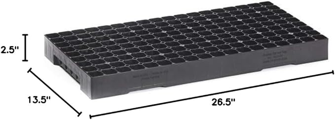 Hoss Heavy-Duty Seed Starting Trays (5 Pack) | 162 Cell Trays | Built to Last a Lifetime