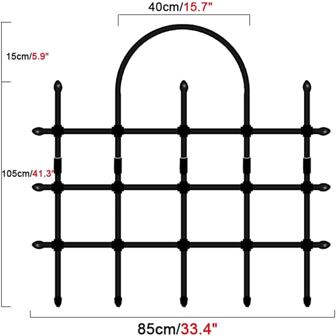 Garden Trellis And Tomato Cages Plant Supports Plant Trellis For Climbing Plants Indoor Outdoor Plant Cages For Flower Vegetable Vines Plant Trellis For Potted Plants(Color:BlackSize:120cm/47.2