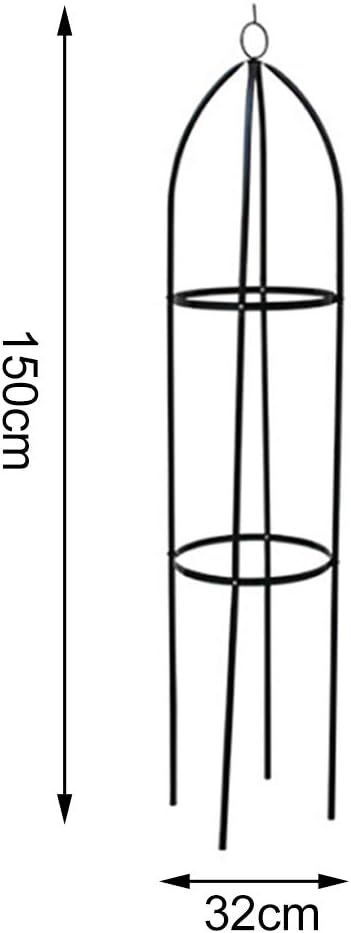 Garden Trellis for Climbing Plants Tower Obelisk Garden TrellisEuropean Iron Flower StandTall Plant Support Vine Supports Plant TowerOutdoor Flower Garden Support Rack (Medium