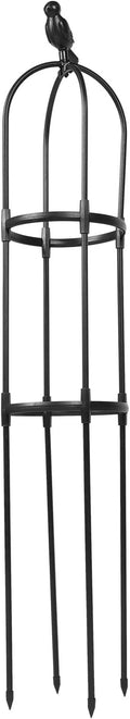 Garden Plant Climbing Trellis Plant Support Rack Black Iron Vine Climbing Frame 25cm Diameter X 120cm Height Outdoor Indoor Support for Clematis and Roses