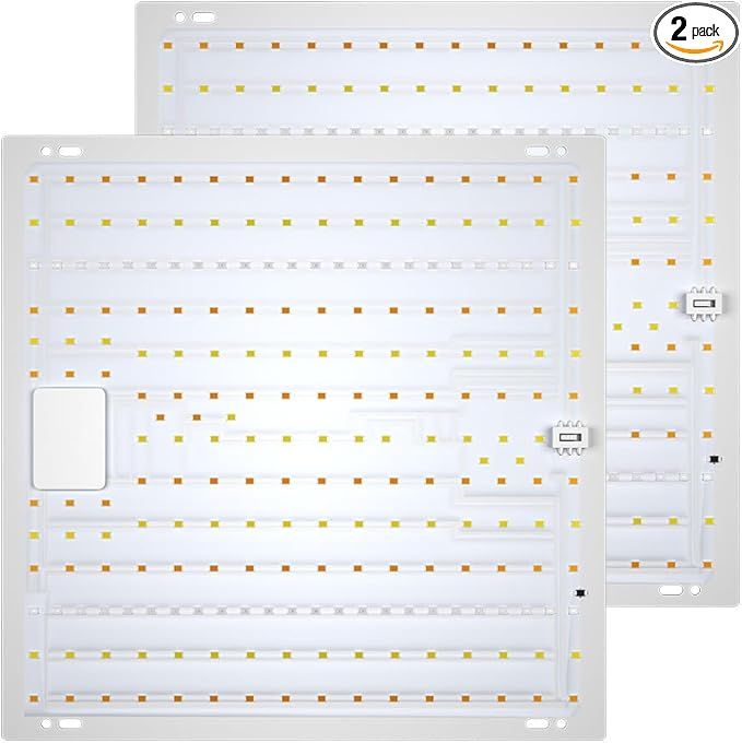 2PCS 1000W Innovative Sunlight-Mimic LED Plant Lights 224 LEDs Advanced Spectrum High Efficiency Ultra-Deep Penetration Dimmable for Optimal Growth Ideal for Indoor Hydroponic Farms&ampPlant Propaga