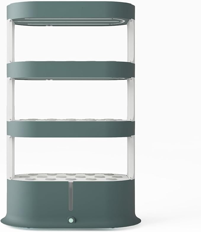 Hydroponics Tower with Remote Control Smart 3 Tier Planting Tower Hydroponics Growing System Stratified Water Circulation Full Spectrum LED Grow Lights for Herbs Fruits Vegetables