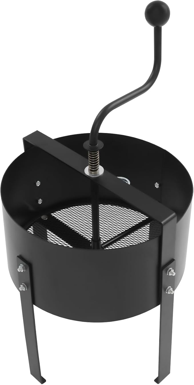 Rotary Soil Sifter Compost Sieve 13 Sifting Filter with 0.39 Inch Mesh Sifting Garden Potting Sifting Mesh Rock Sand Screen with Shovel and Gloves
