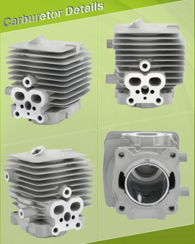 Cylinder Assembly for STIHL BG86 BG86C SR200 Replace 4241 020 1203 with Rapair Kit Containing Spark Plug Fuel Filter and Gasket