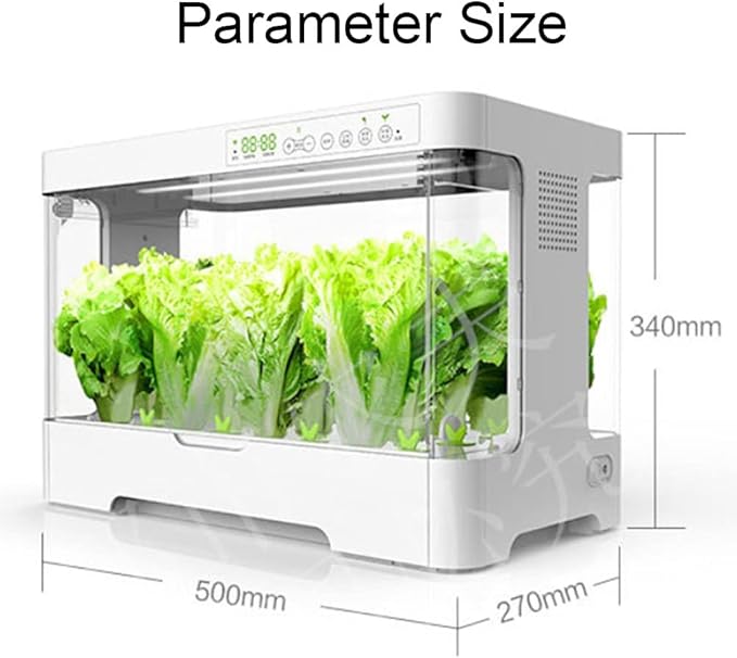 Hydroponics Growing System Indoor Herb Garden Kit Hydroponics Growing System with LED Grow Light Automatic Timer Smart Grden with Fan for Home Kitchen