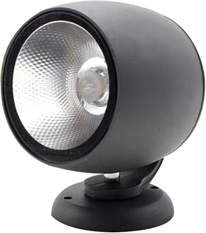 Outdoor Spotlight Rotatable LED Landscape Light Decorative Lights IP65 Waterproof for Doorways Garden Garages Lawn(White10W-AC24V)