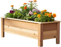 Cedar Raised Garden Bed Planter Box with Legs – Heavy Duty Outdoor Wooden Planter for Vegetables &amp Flowers No Bending Elevated Design Custom Size Handmade in USA (24in x 15.5in x 16in)