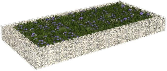Gabion Raised Bed Galvanized Steel 78.7x39.4x7.9