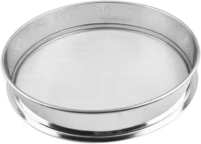 Garden Sieve Metal Soil Sieve Garden Riddle Mesh Sizes Garden Riddle Fine Mesh Soil Sieve Garden Sieve 0.3cm Grit for Stone Sand Gardening ToolGardening Sieve for Soil and Stones