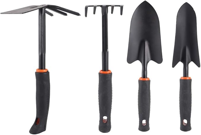 Tyenaza 4Pcs Garden Tool Set Indoor Plant Tools Set Indoor Gardening Tools Small Garden Shovel Hand Tools Set Edging Shovel Indoor Plants Tools Home Gardening Accessories for