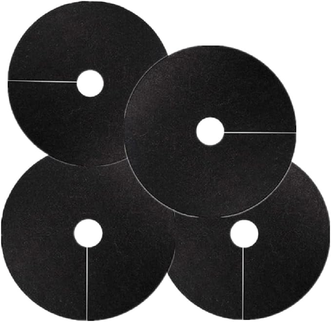10pcs Tree Protection Weed Mats Ecological Control Cloth Mulch Ring Round Weed Barrier Plant Cover for Indoor Outdoor Gardens Accessories (Size : 25CM X 3CM)