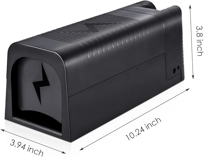 2026 Rat Trap Electric Mouse Trap Zapper with Powerful VoltageRechargeable Reusable Electric Mice Trap Rodent Zapper Electronic Mouse Traps Shock Killer for Indoor Kitchen Attic Warehouse Home