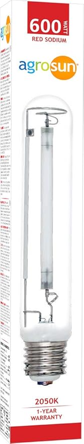 Agrosun Red Sodium Grow Light Bulb 600W