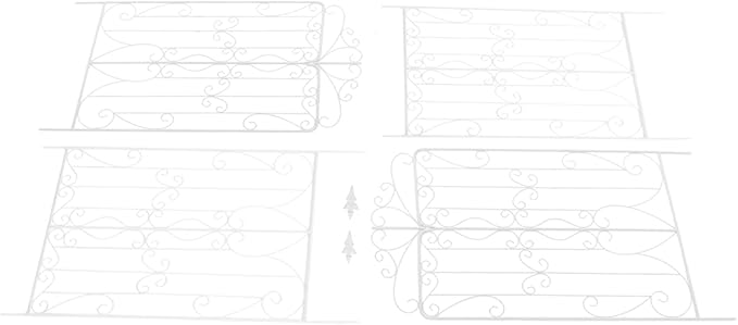 2 Pack Metal Garden Trellis for Climbing Plants Outdoor Fence Plant Support Trellis for Flower and Vagetable 25.6'' W X 93'' H Garden Decorative Trellis-White