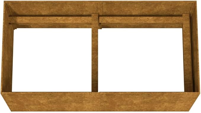 Corten Steel Planter Box Corten Steel Garden Raised Bed for Flowers Plants 31.5x15.7x15.7 Corten Steel-297