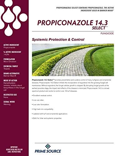Select Source Propiconazole 14.3 Select Fungicide Broad Spectrum and Disease Control for Turf and Ornamentals (1 Gallon)