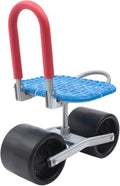 Garden Rolling Stool 7-16inch Adjustable Height Stool with 3 Wheels 220lbs Capacity 360° Rotating Garden Stool for Farm Greenhouse Gardening Picking