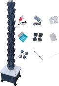Hydroponic TowerVertical Hydroponics Garden Grow TowerSoilless Cultivation Vertical Hydroponic Garden TowerMulti-Layer Planting Tower Equipment Gray-12-layer