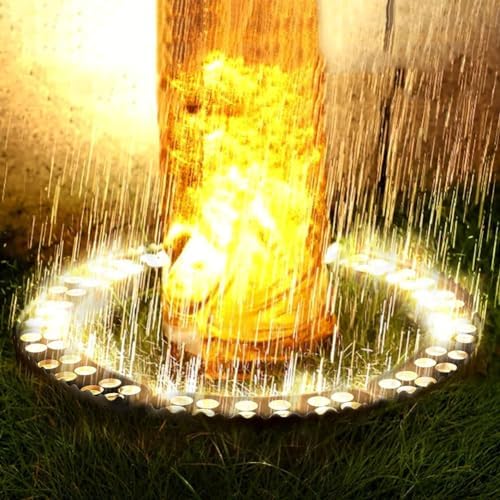 Outdoor LED Ring Lights for Tree Roots Uplighting IP65 Waterproof Landscape Lighting Kit 12W 1160LM 24V Wired Spotlights (3000K 8 Lights) for Garden Decor
