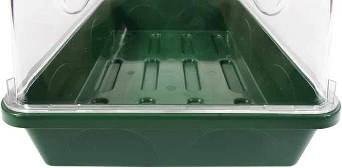 EarlyGrow 93763 Medium Seed and Herb Domed Propagator with Vented Side Height Extension Green