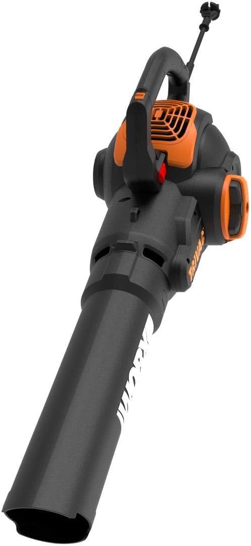 WORX Trivac 3 in 1 Electric Leaf Blower for Lawn Care Leaf Vacuum with 600 CFM Leaf Mulcher with Metal Impeller WG512