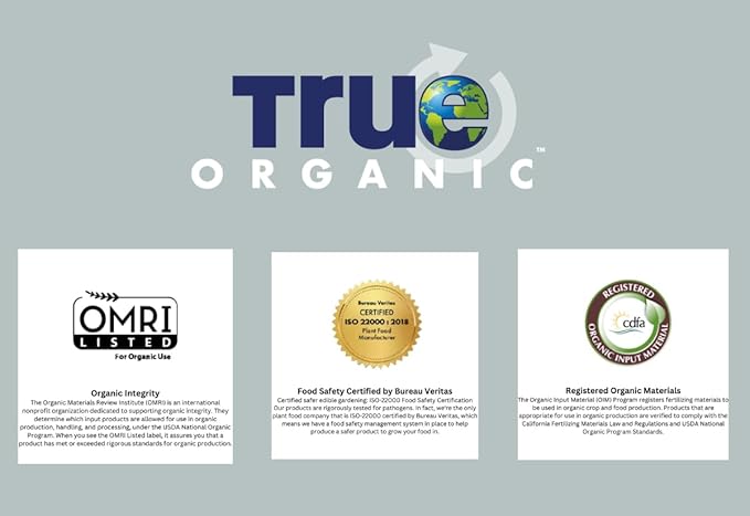 True Organic Preplant Starter – Organic Fertilizer for Seedlings and Young Plants – Promotes Vigorous Growth – 4lb Bag Covers 70 Sq. Ft.- Case of 6