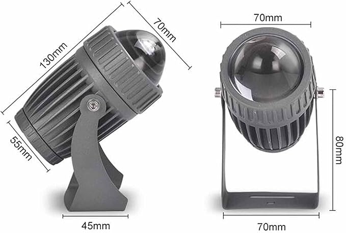Outdoor Spot Lights - Long Distance Floodlight 10W Rotating Narrow Spotlight Led Beam Light IP65 Waterproof Wall Washer Outdoor Architectural Wall Lamp LED Landscape Lighting(BlueB-(AC85-265V))