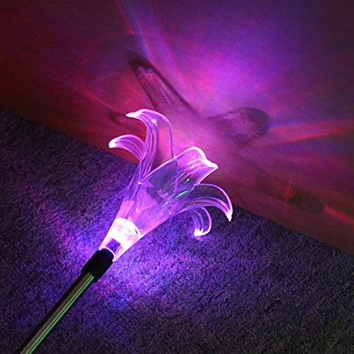 Plant Growing Lamps Solar Light LED Colorful Light Outdoor Lotus Dandelion Lily Sunflower Stake Lights for Yard Garden Path Way Landscape Lamp