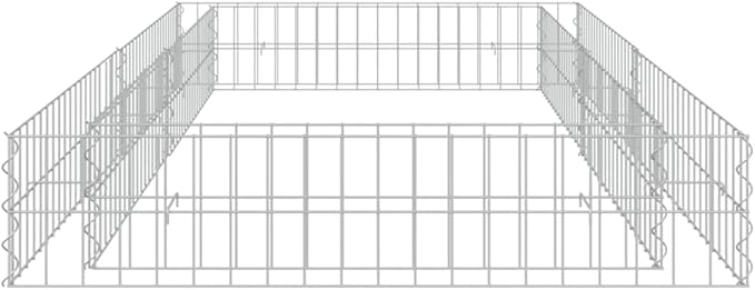 Gabion Raised Bed Galvanized Steel 78.7x39.4x7.9