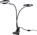 HANABASS LED Dual-Headed Plant Grow Light for Indoor Plants Adjustable Brightness Timer 5V Clip-on Design for Succulents and Hydroponics