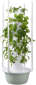 Vertical Garden Tower with LED Grow Lights Smart Hydroponic Growing System Indoor Hydroponic Garden Herb Grow Kit for Short TomatoPepper20pods