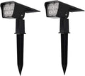Wall Lamp 2PCS LED Solar Landscape Spotlight IP65 Light Control Induction Wall Light Waterproof Garden Lights Outdoor Adjustable Up and Down for Lawn Patio Yard Driveway DecorationWarm Light