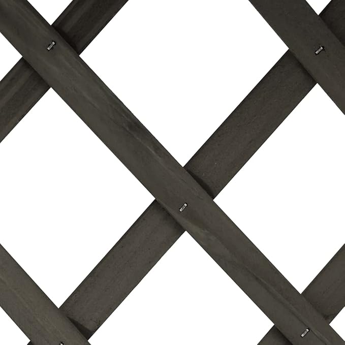 Wooden Garden Planter with Trellis Lattice Panels Freestanding Acacia Wood Plant Raised Bed Raised Bed for Outdoor Climbing Planting Yard Patio Decoration Gray 17.7x11.8x29.1