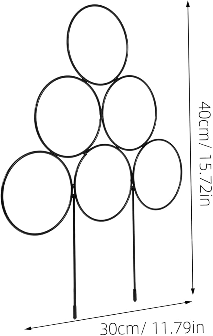 GANAZONO 4pcs Garden Plant Trellis Metal Support for Climbing Plants for Use Flower Support and Garden Supplies