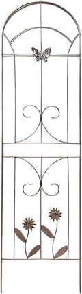 Arch Metal Garden Trellis Outdoor Stainless Steel Climbing Rack Green Climbing Flower Stand Rose Vegetable Climbing Shelf For Outdoor Use Gardens Parks Vegetable Plots(50*200cm(3 piece))