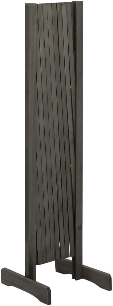 Garden Trellis Fence Wood Expandable Plant Support Climbing Lattices Wooden Decorative Divider Wall for Lawn Backyard Balcony Patio Outdoor Gray 70.9 x 39.4