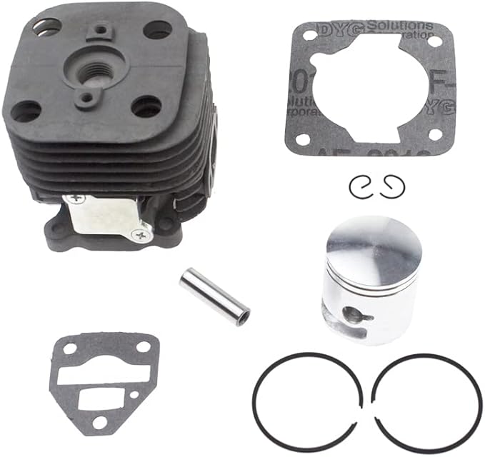 Cylinder Piston Kit 34mm Fit for Husqvarna 525BX 525L 525LS 525LST 525RJD 525RJX 525RK 525RS 525RX 525RXT 525HF3S 525P4S 525P5S 525PT5S 525ECS