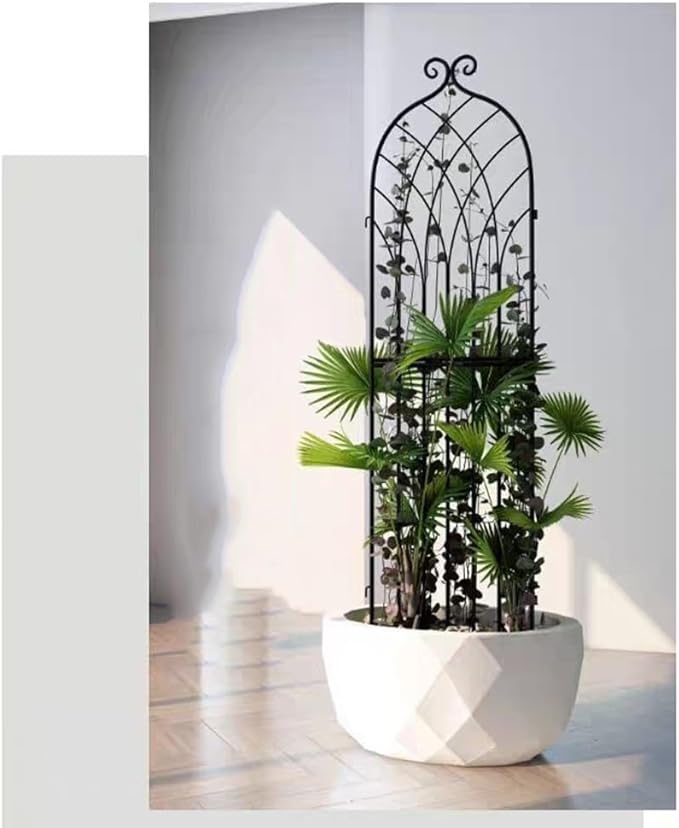Garden Trellis for Climbing Plants Outdoor Iron Trellis for Potted Plants Flowers Vine Vegetable Indoor Outdoor (Size : 200 * 52CM/78.8 * 20.5IN)