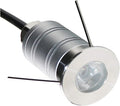 Mini 15° Narrow Beam Angle Spotlight 1W LED Underground Well Light IP67 Waterproof Outdoor LED Landscape Lights 12V-24V DC Ground Led Spot Lights for Garden Garage Illuminate(1pcs Warm Light 3000