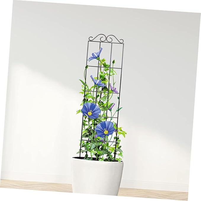 Yardwe 4pcs Metal Garden Trellis Plant Climbing Rack for Vines Support for Potted Plants for Indoor Multifunctional Design for Healthy Growth