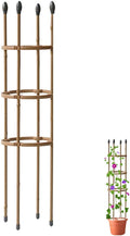 Garden Trellis for Climbing Plants Outdoor24in30in35in47in Tall Tomato Cages for Garden Plant Cages Plant Stake for Flower Vegetable Vines Plant Trellis for Potted PlantsGold ( Size : 7.9/20cm